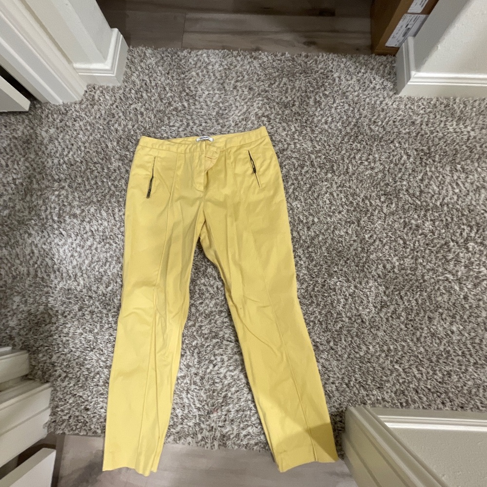 DKNY YELLOW TROUSERS SUZE 12